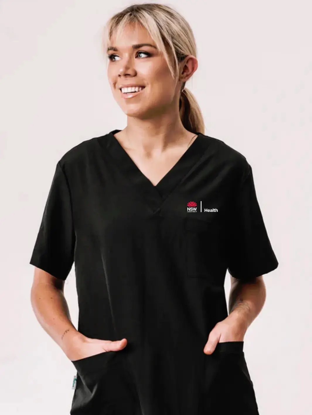 NSW Health Unisex Scrub Top NSWOT01 Simply Scrubs Australia